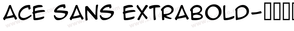 Ace Sans Extrabold字体转换